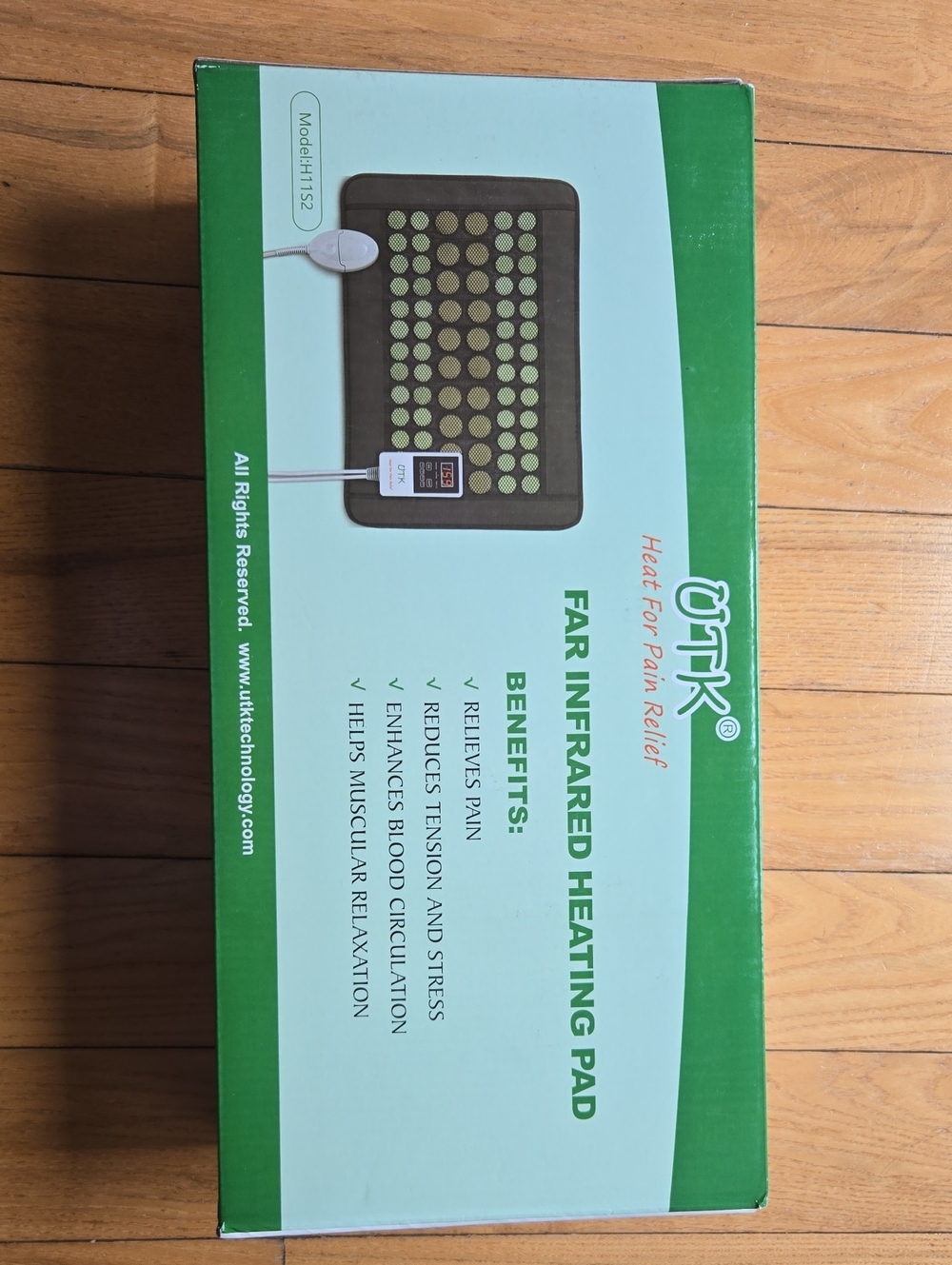 UTK Far Infrared Heating Pad - Green/White